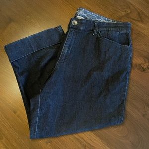 Denim Capris with cuffs, Excellent used condition